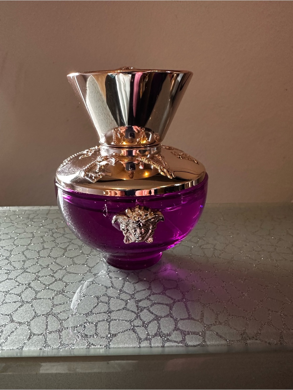 Versace Dylan Purple Bottle in Purple and Rose Gold